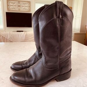 Laredo Womens Cowboy Boots Sz 6 Navy Leather EX & CLEAN Condition!